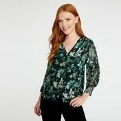 3/4 Sleeve Richmond Floral Blouse