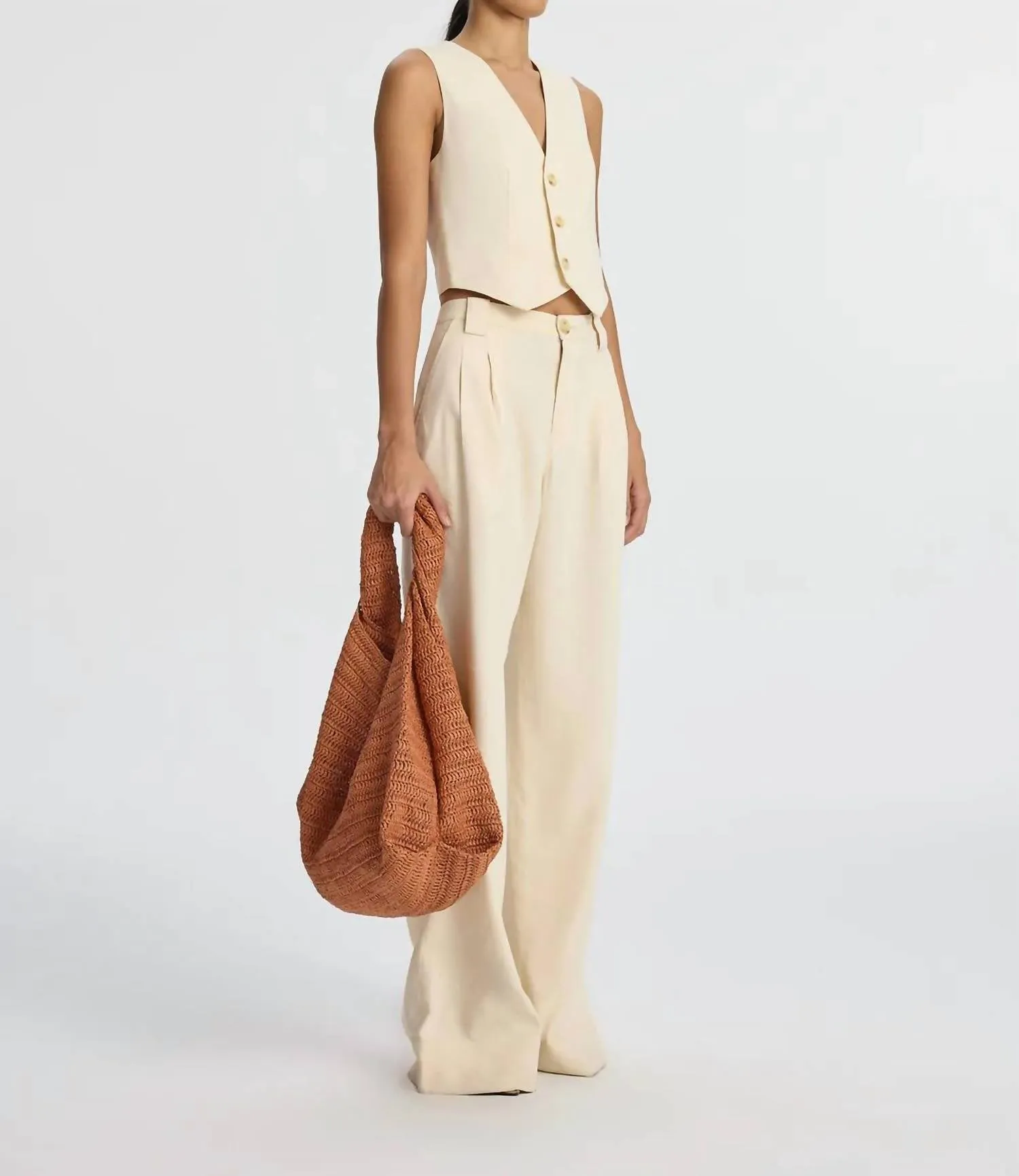 A.L.C. - Maxwell Stretch Linen Vest
