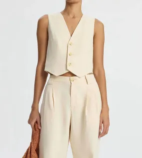 A.L.C. - Maxwell Stretch Linen Vest