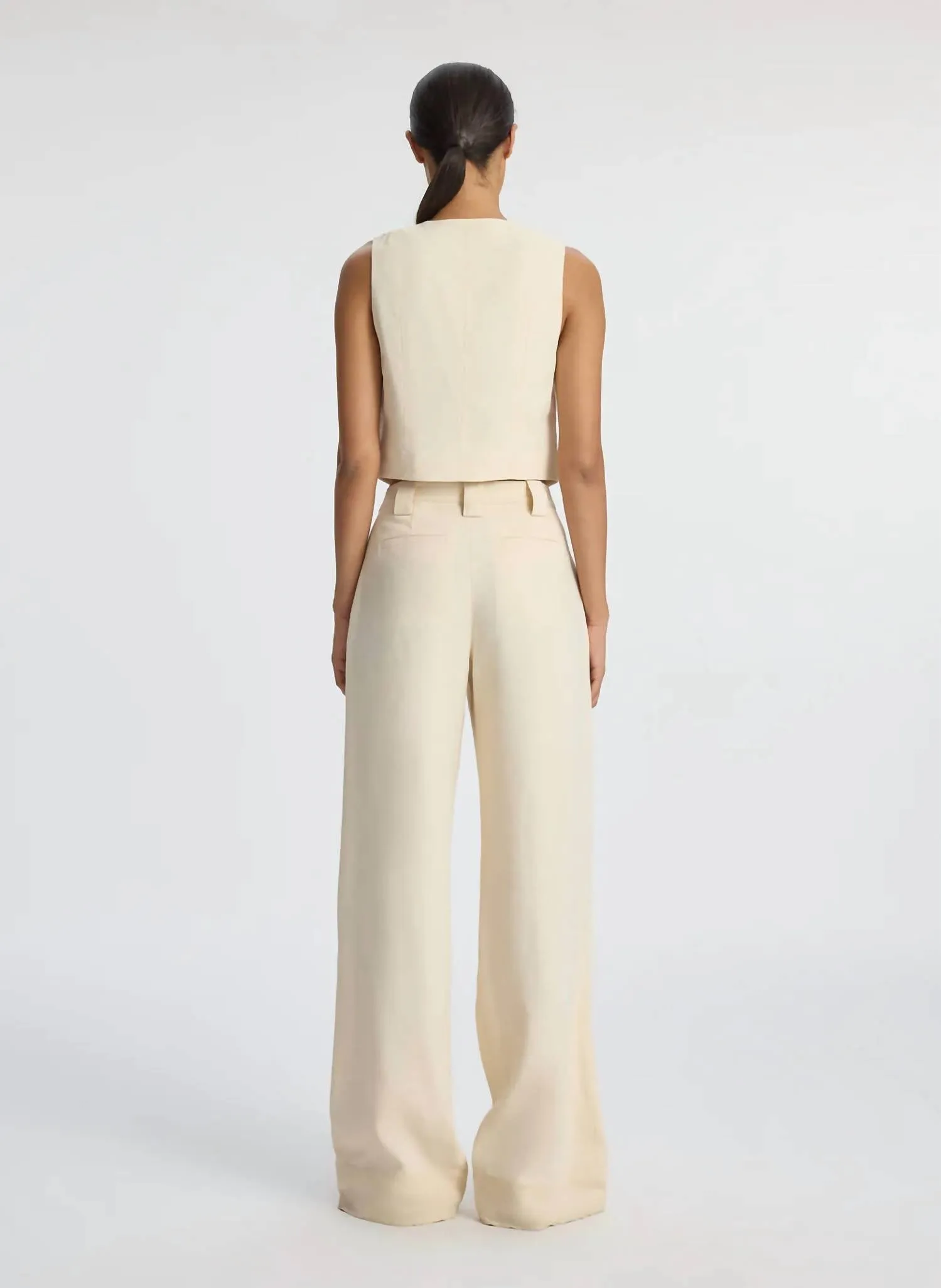 A.L.C. - Maxwell Stretch Linen Vest