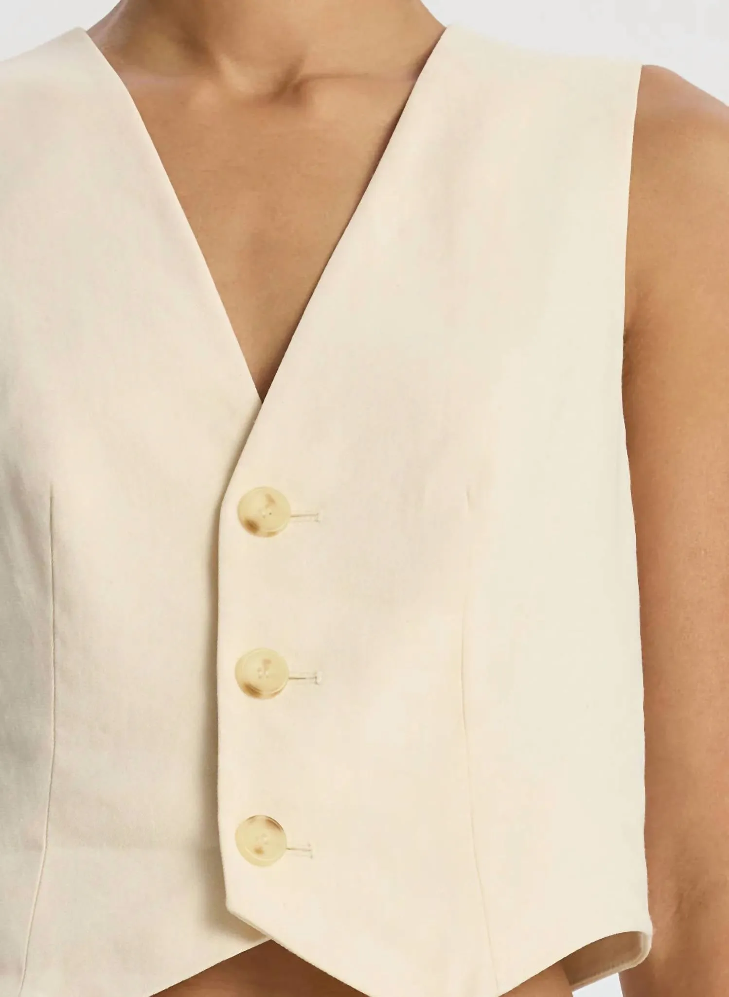 A.L.C. - Maxwell Stretch Linen Vest