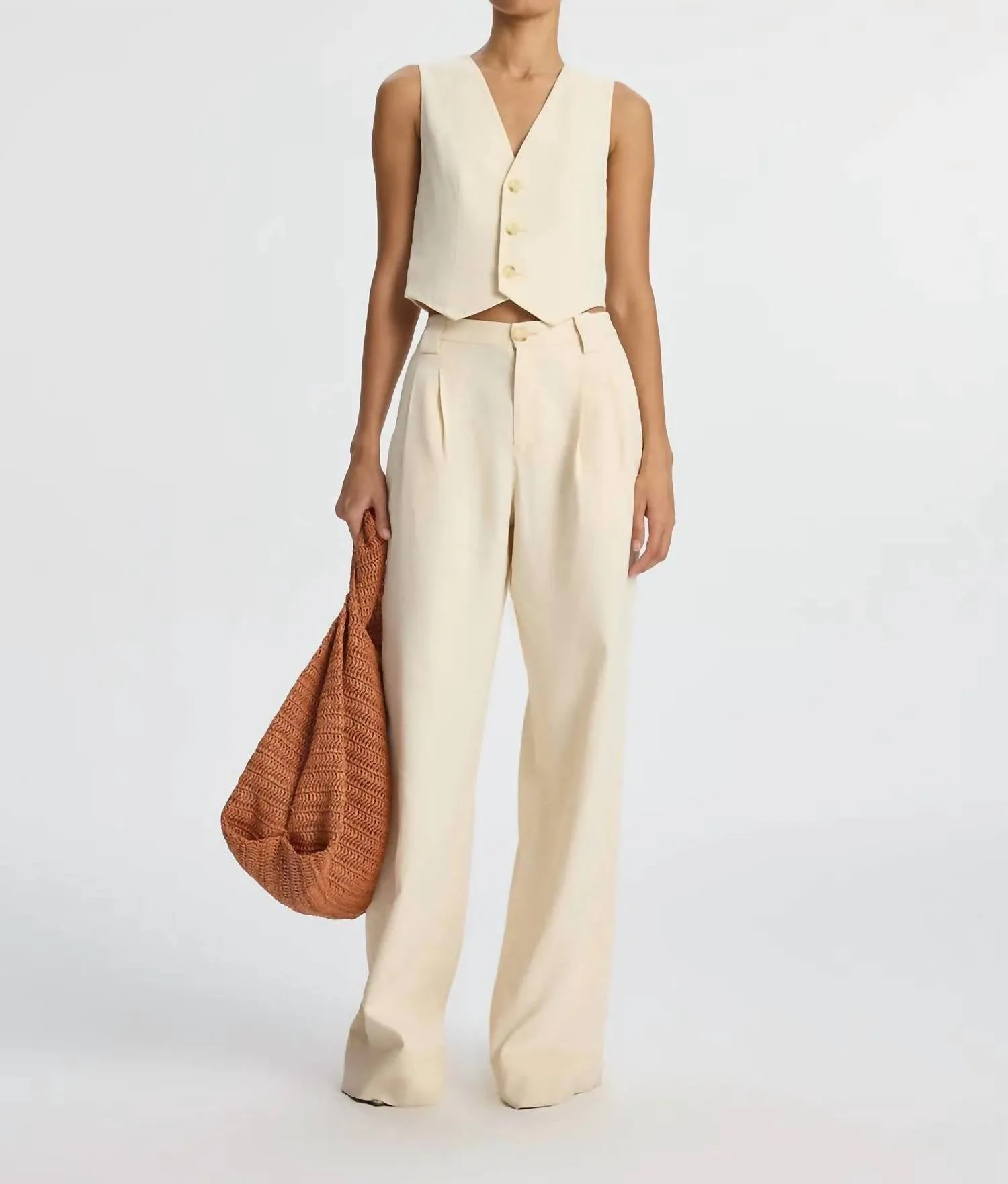 A.L.C. - Maxwell Stretch Linen Vest