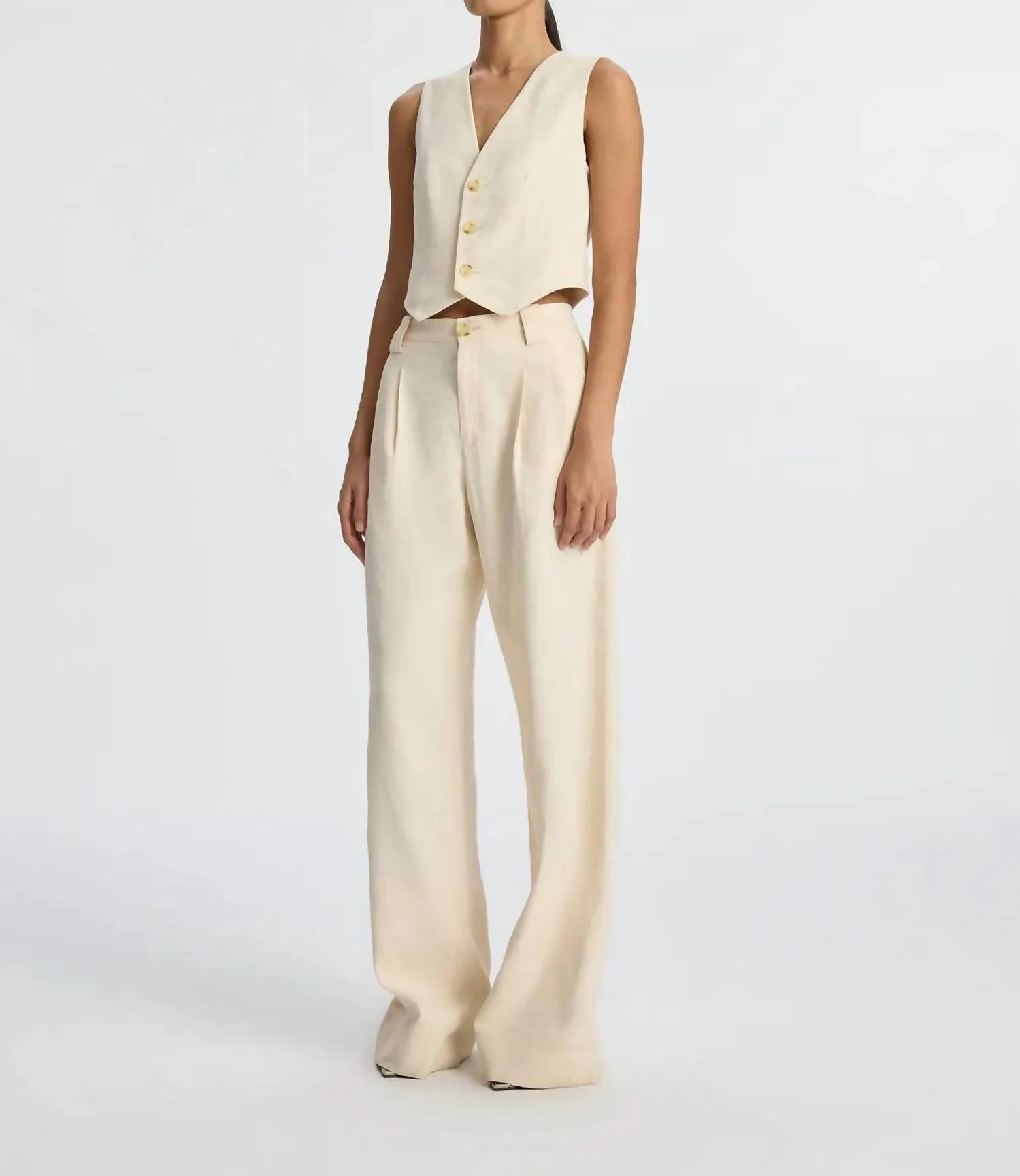 A.L.C. - Maxwell Stretch Linen Vest