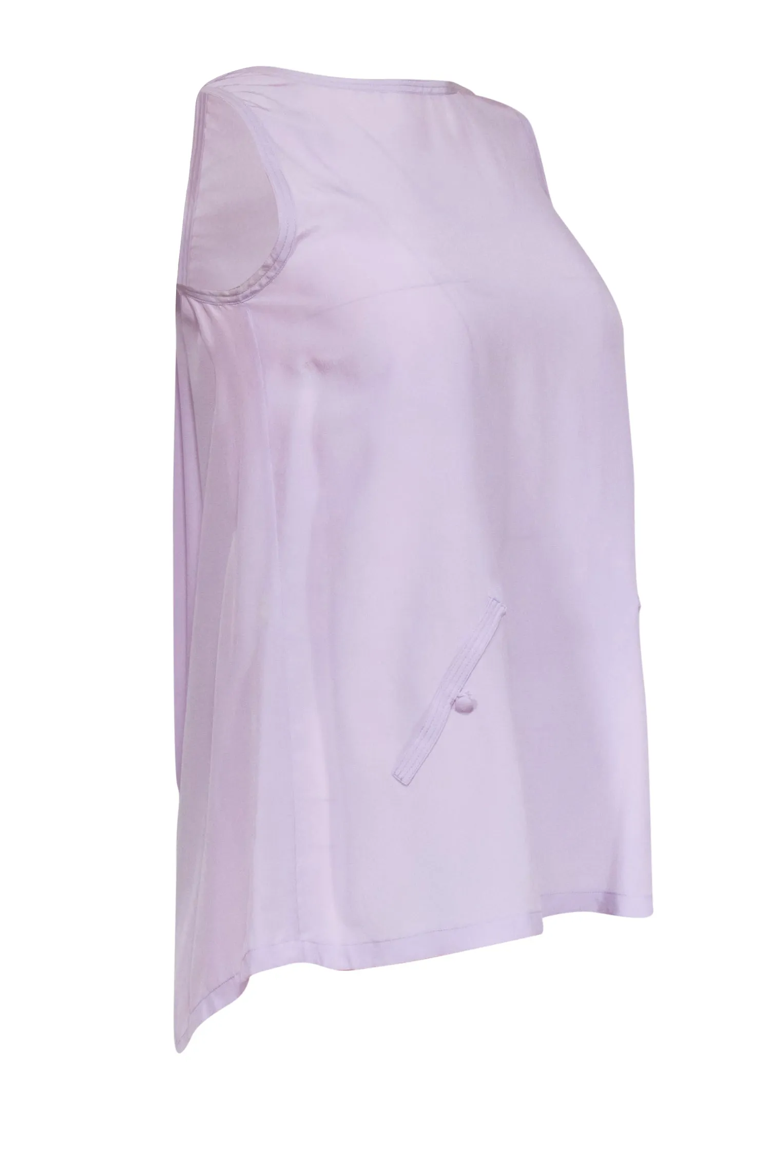 Alexander Wang - Lavender Silk Scoop Back Tank w/ Buttons Sz XS