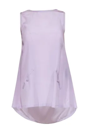 Alexander Wang - Lavender Silk Scoop Back Tank w/ Buttons Sz XS