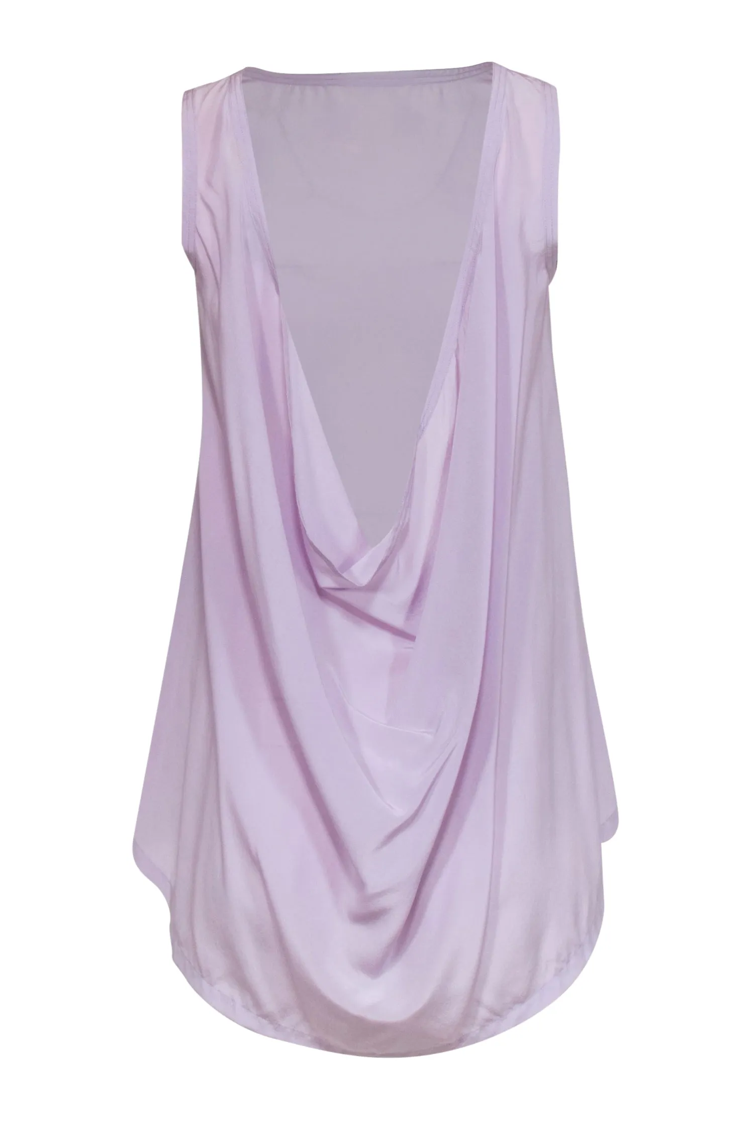 Alexander Wang - Lavender Silk Scoop Back Tank w/ Buttons Sz XS