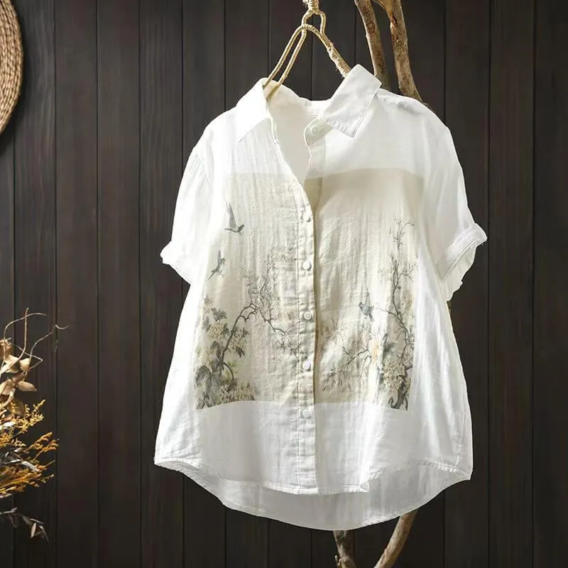 Babakud Women Comfy Cotton Knit Blouse