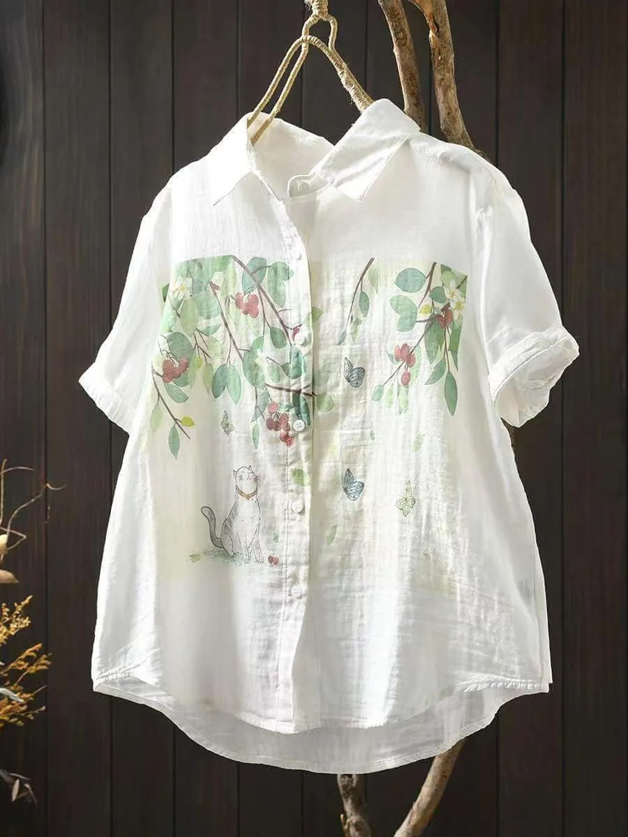 Babakud Women Comfy Cotton Knit Blouse
