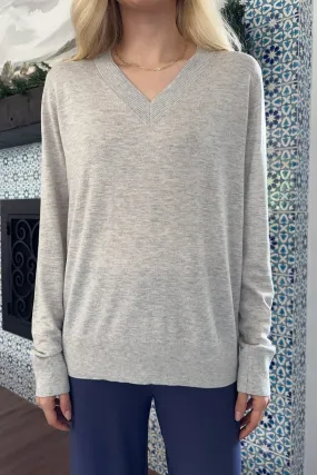 Bennett Lightweight V Neck Sweater Top