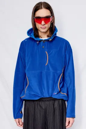 Blue Polartec Micro Hoodie