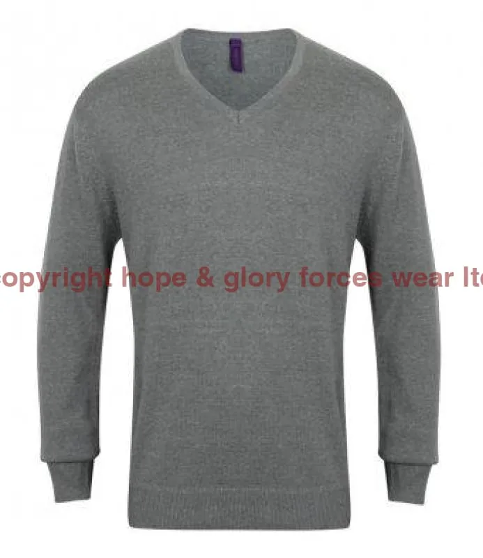 British Army UNITS Regimental Lightweight V Neck Sweater