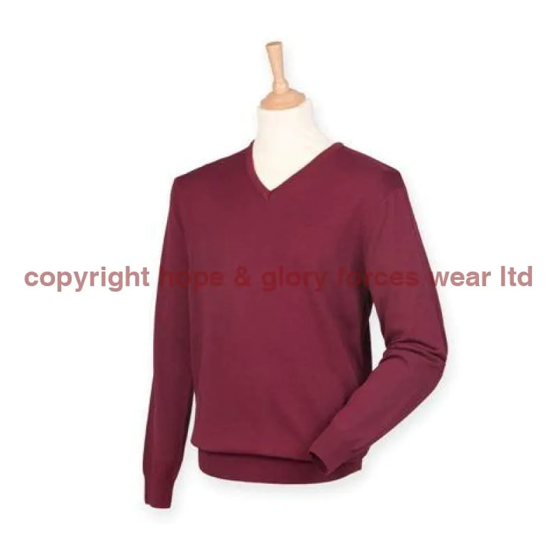 British Army UNITS Regimental Lightweight V Neck Sweater