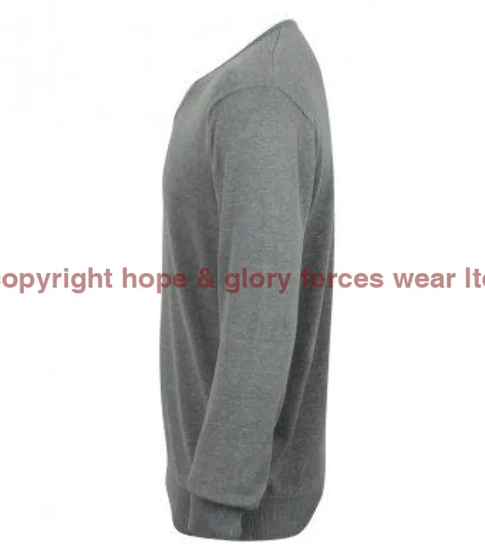 British Army UNITS Regimental Lightweight V Neck Sweater