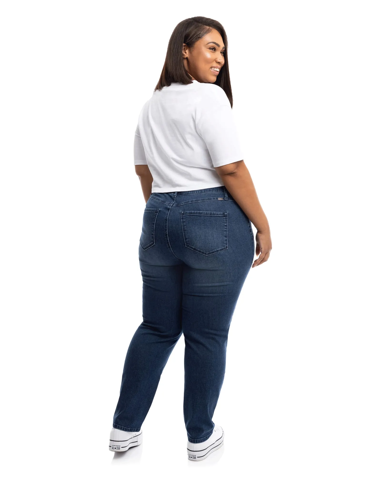Britt Straight Mid Rise Jean | Grayden