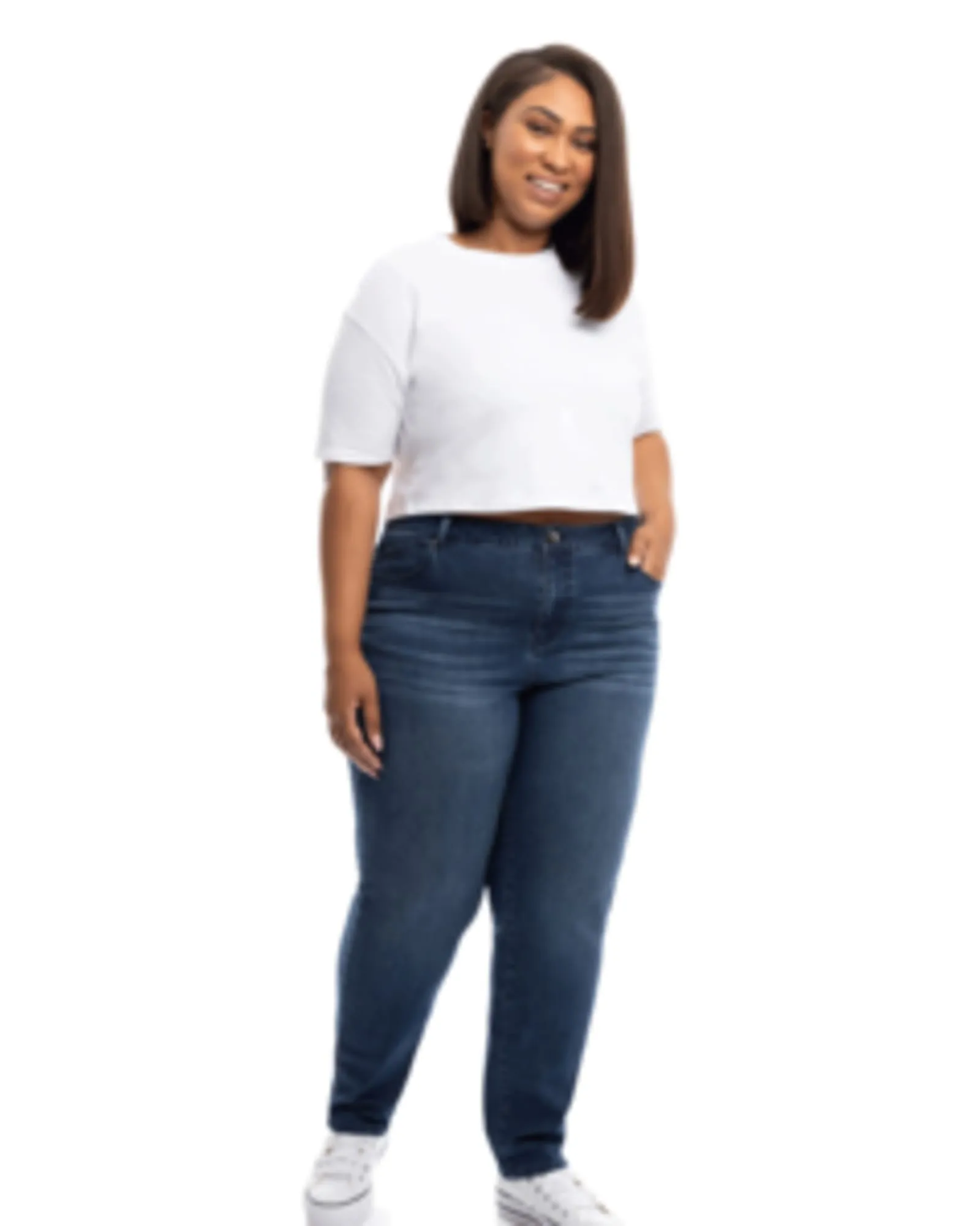 Britt Straight Mid Rise Jean | Grayden