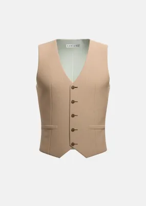 Camel Cotton Vest
