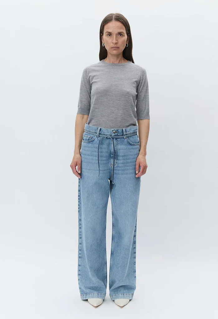 Carolina Knit Top - Medium Grey Melange