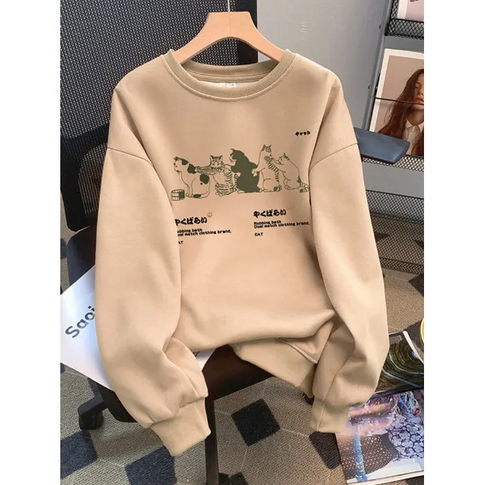 Chic Comfort: AutumnWinter Women's Printed Sweater