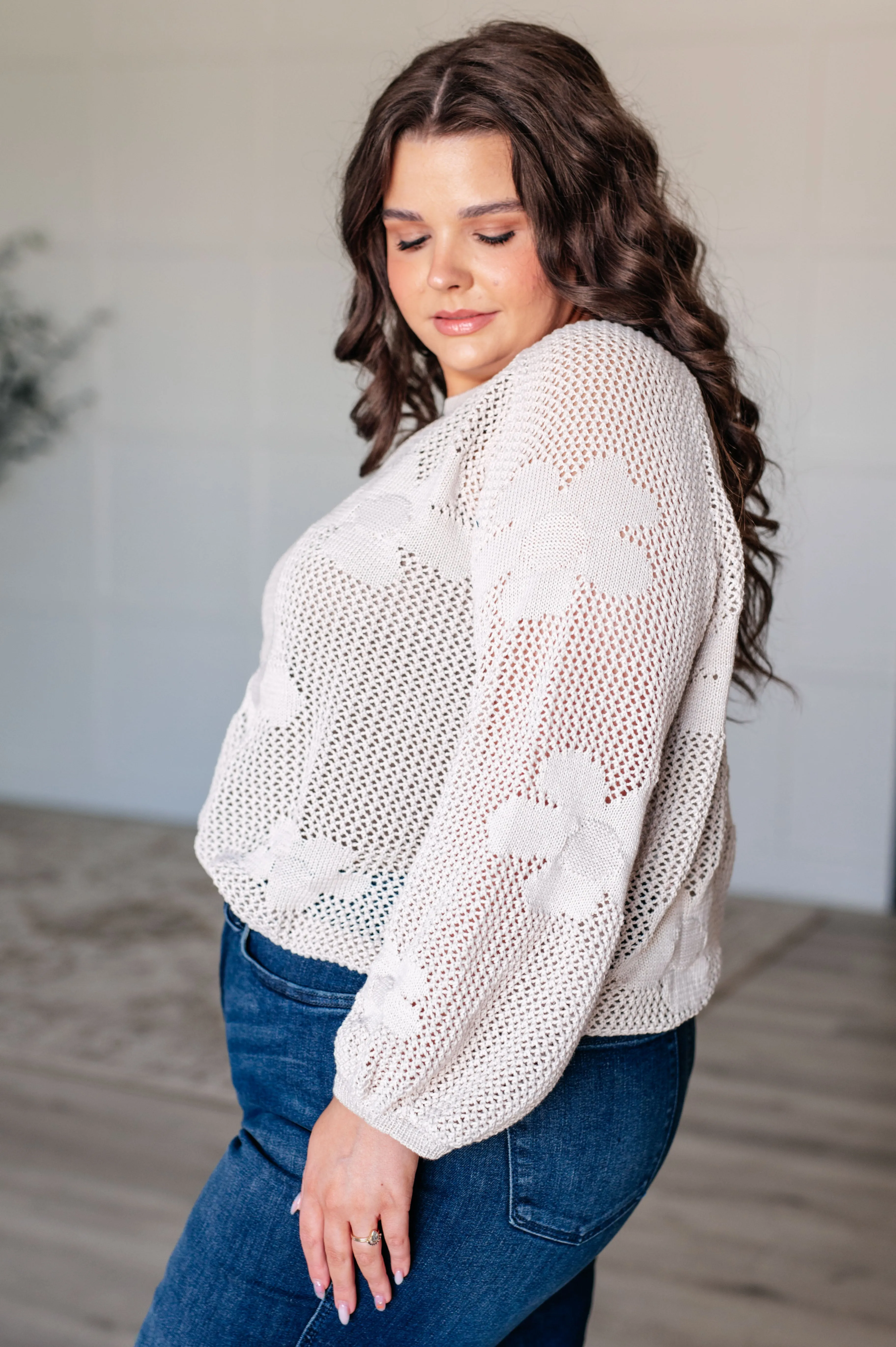Denise Floral Lightweight Boatneck Sweater