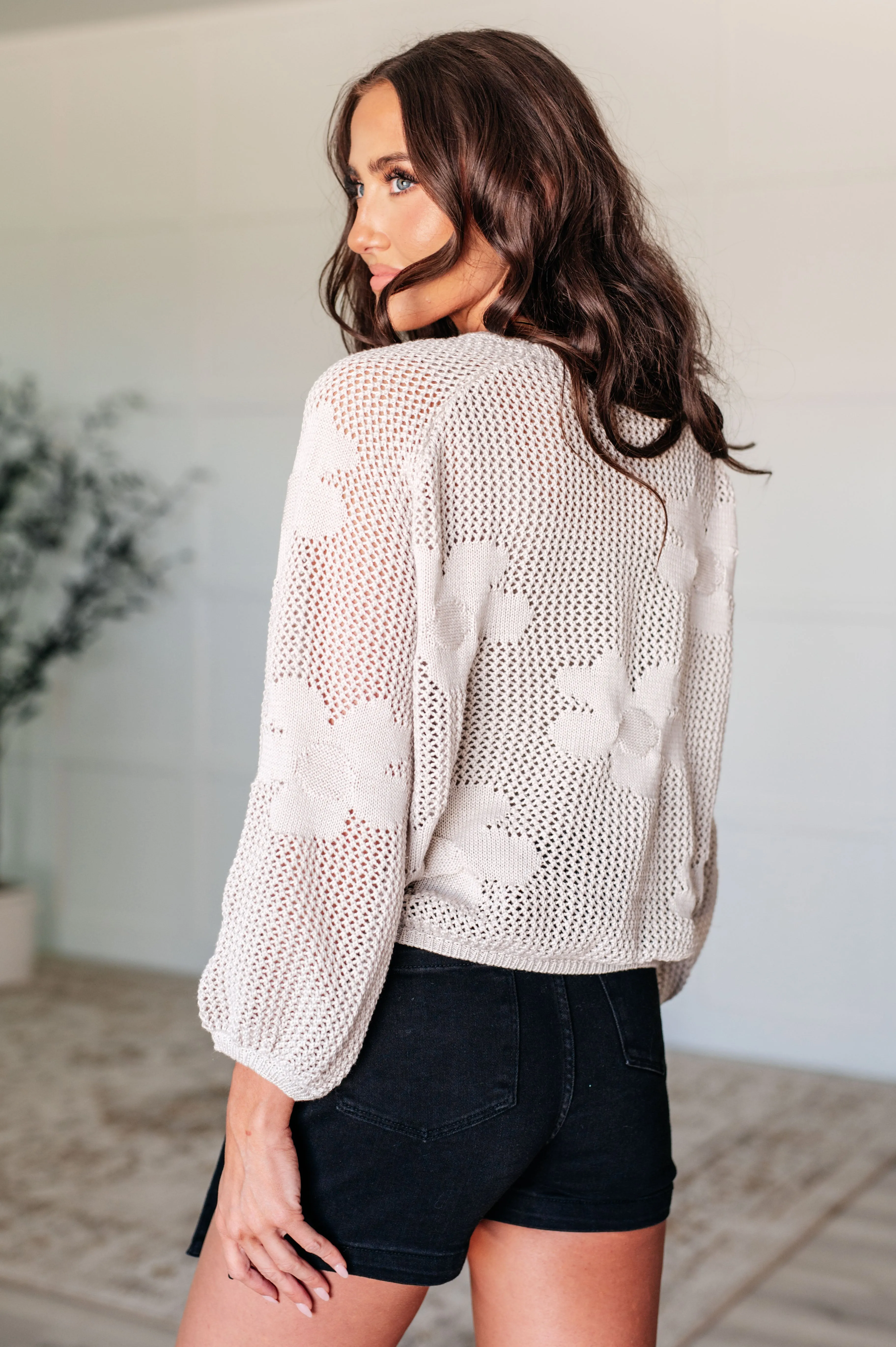 Denise Floral Lightweight Boatneck Sweater