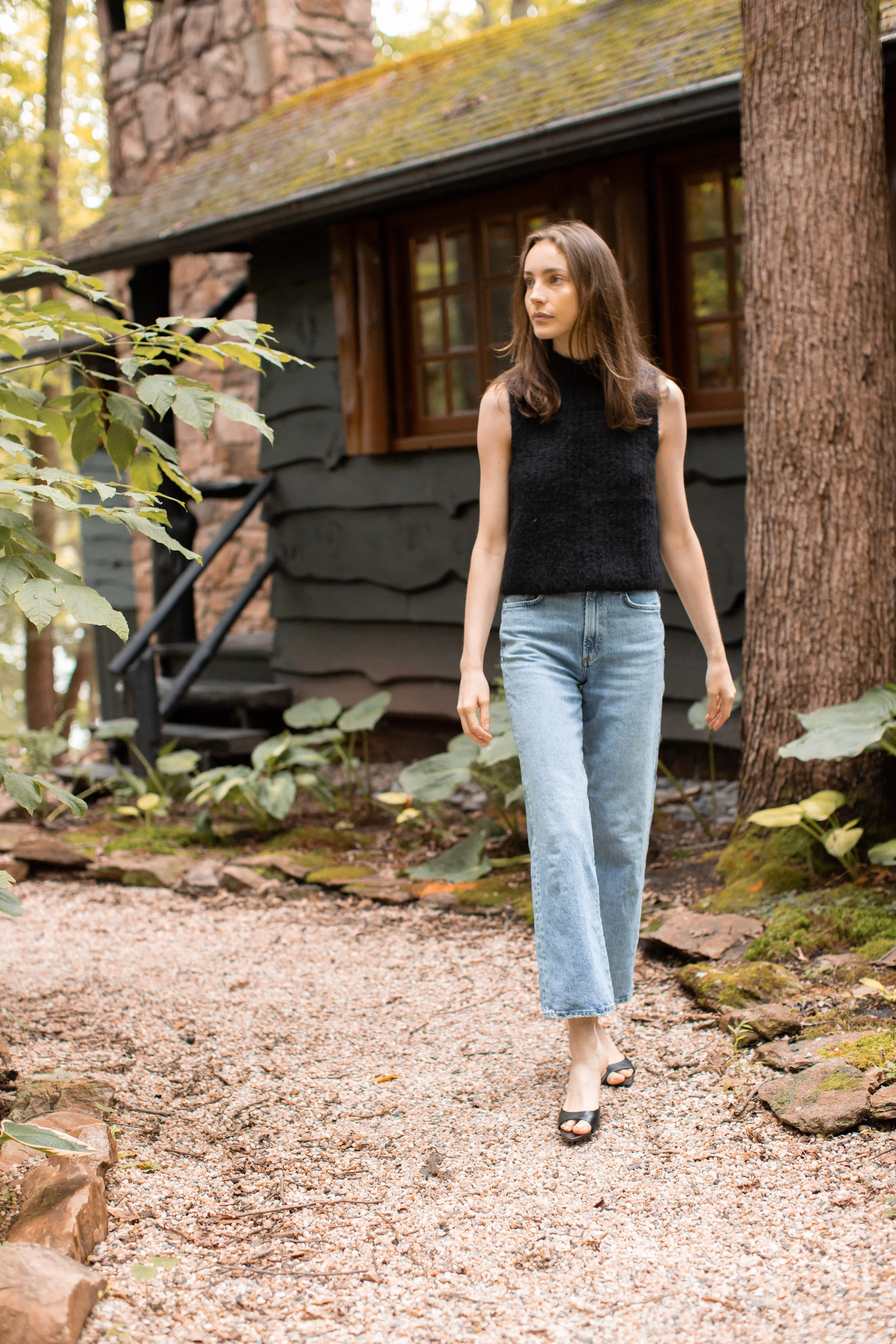 Emilia Sweater Vest - Black