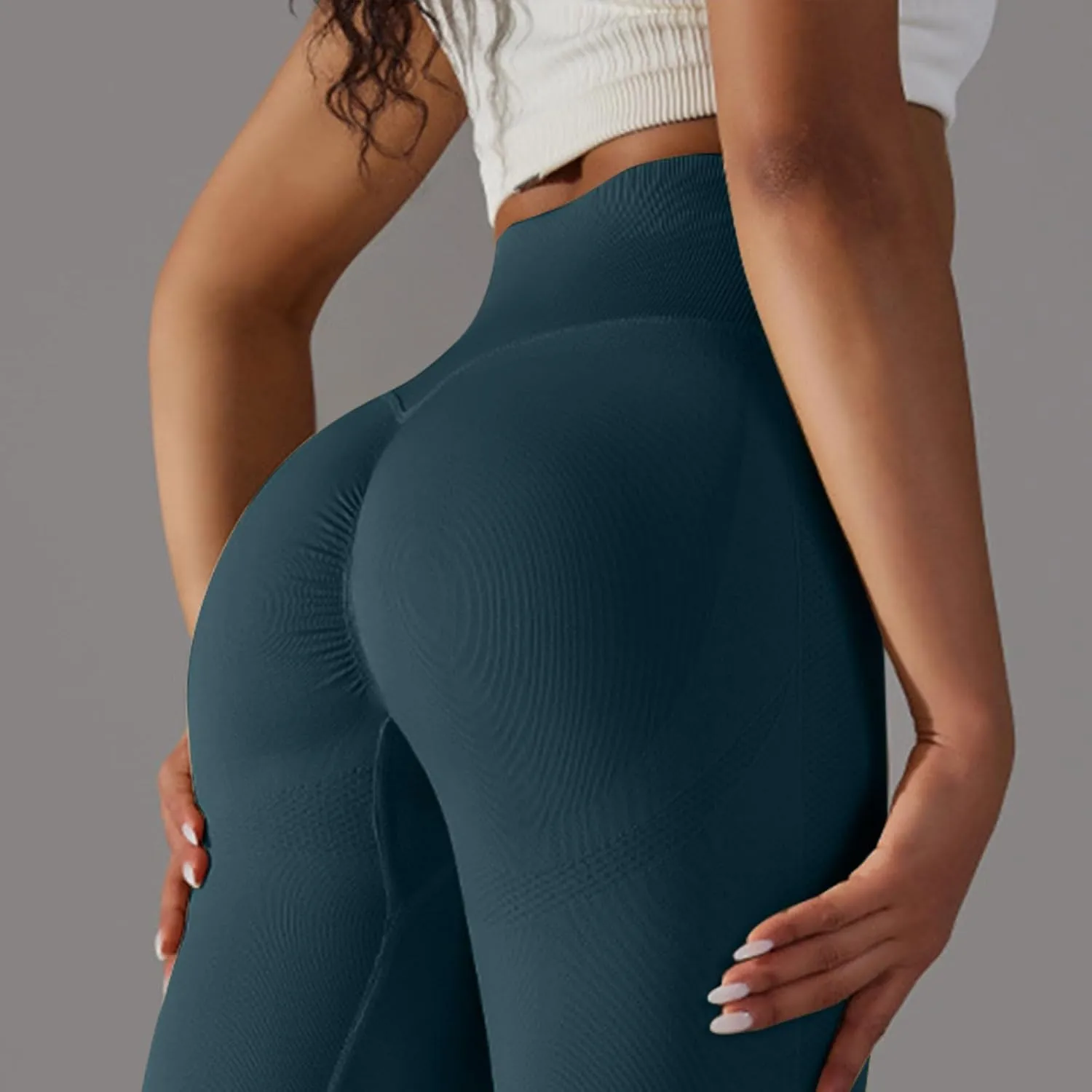 fartey Womens High Waist Yoga Pants Breathable Stretch Compression Workout Leggings Tummy Control Buttery Soft Tights