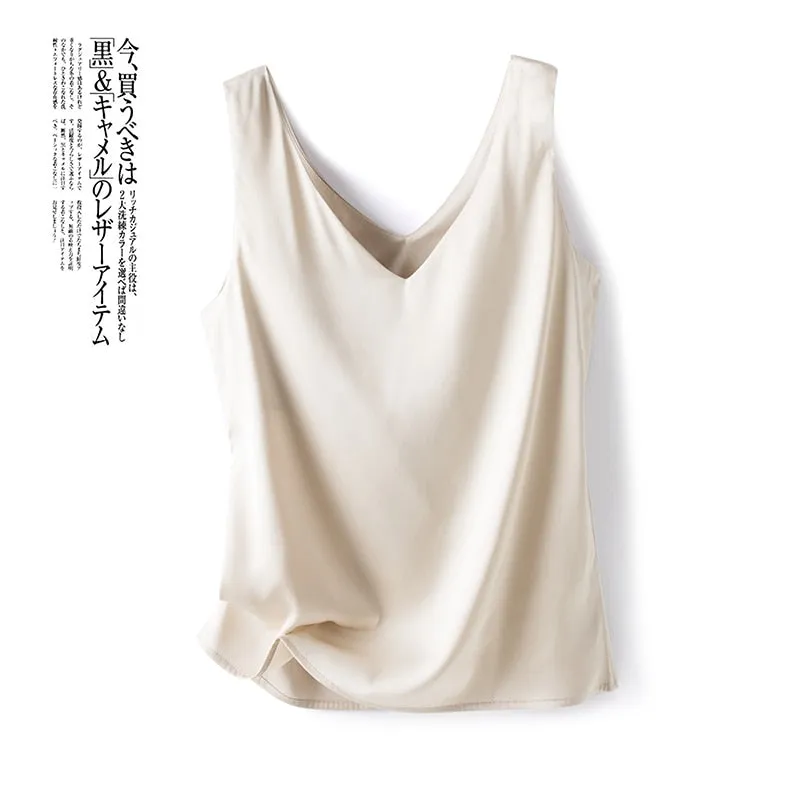 FashionSierra - New Wild Pullover Tops Women Interior Front Rear V-Neck Summer Thin