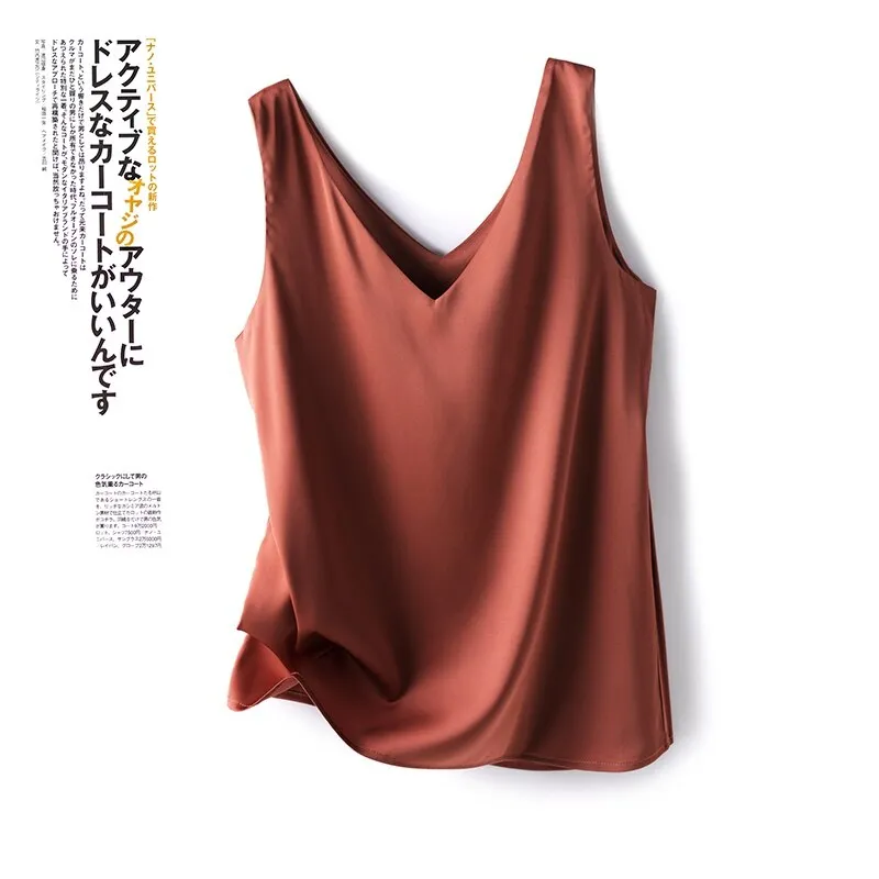 FashionSierra - New Wild Pullover Tops Women Interior Front Rear V-Neck Summer Thin