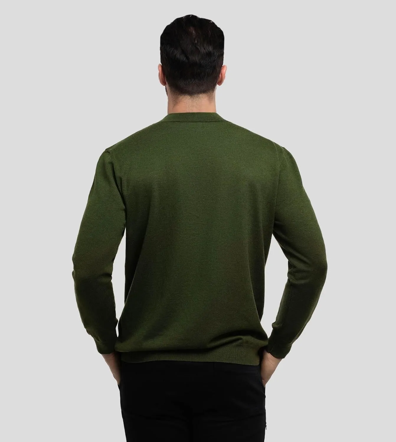 Fioboc Men's Crewneck Sweater Casual Pullover Sweater Slim Fit Lightweight Long Sleeve Knit Sweater S-4XL