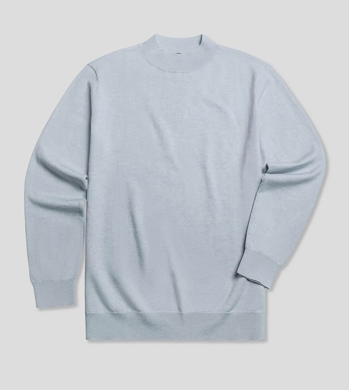 Fioboc Men's Crewneck Sweater Casual Pullover Sweater Slim Fit Lightweight Long Sleeve Knit Sweater S-4XL
