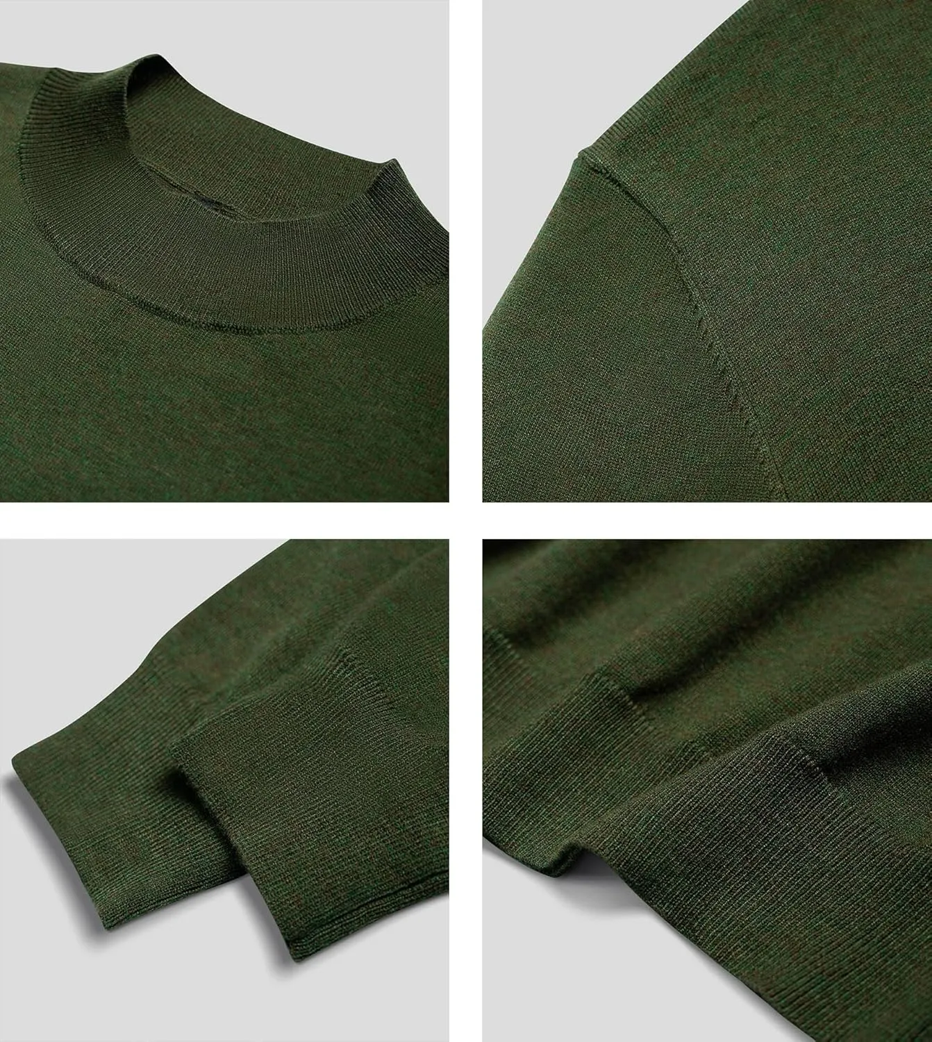 Fioboc Men's Crewneck Sweater Casual Pullover Sweater Slim Fit Lightweight Long Sleeve Knit Sweater S-4XL