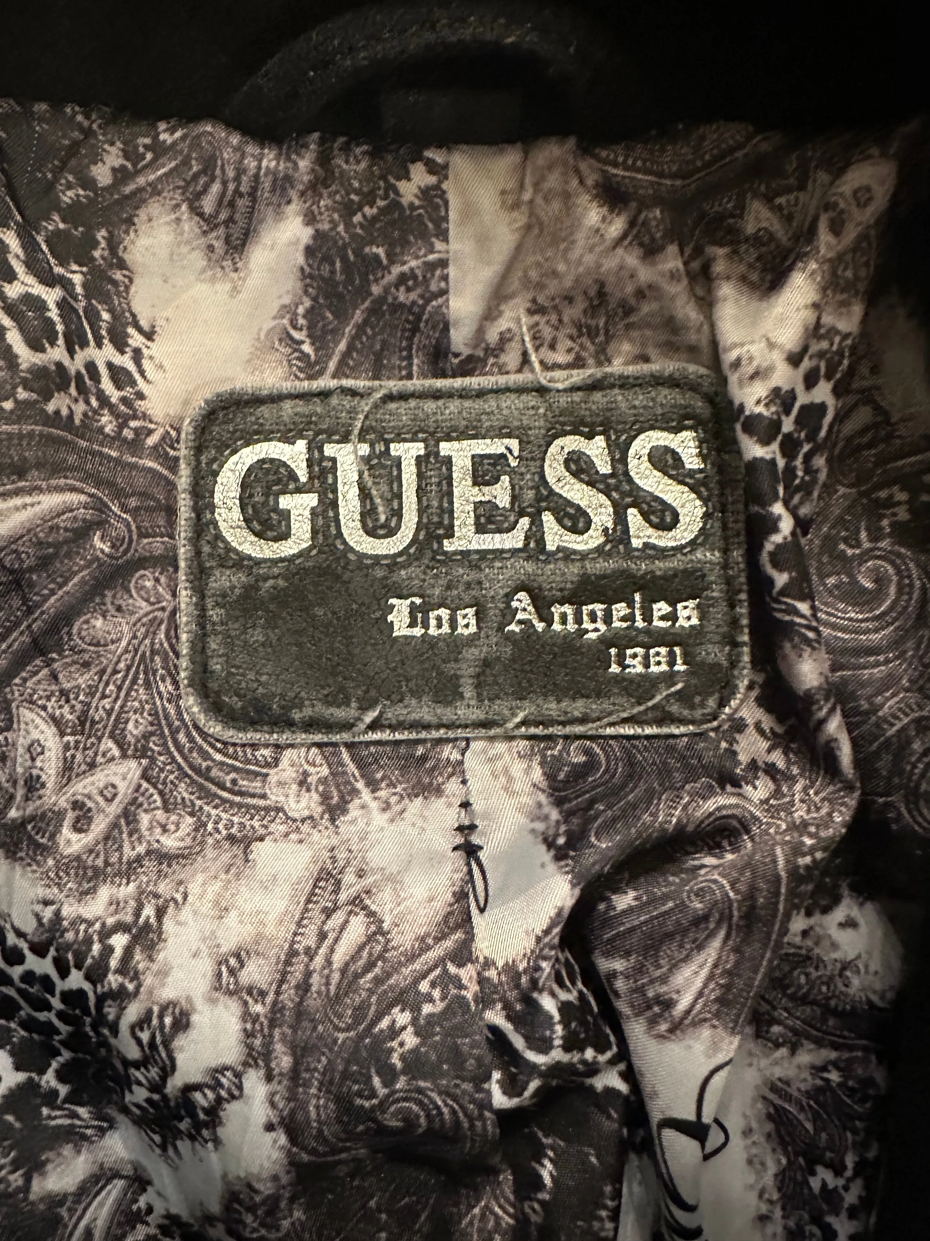 Guess - Black Single Breasted Pea Coat
