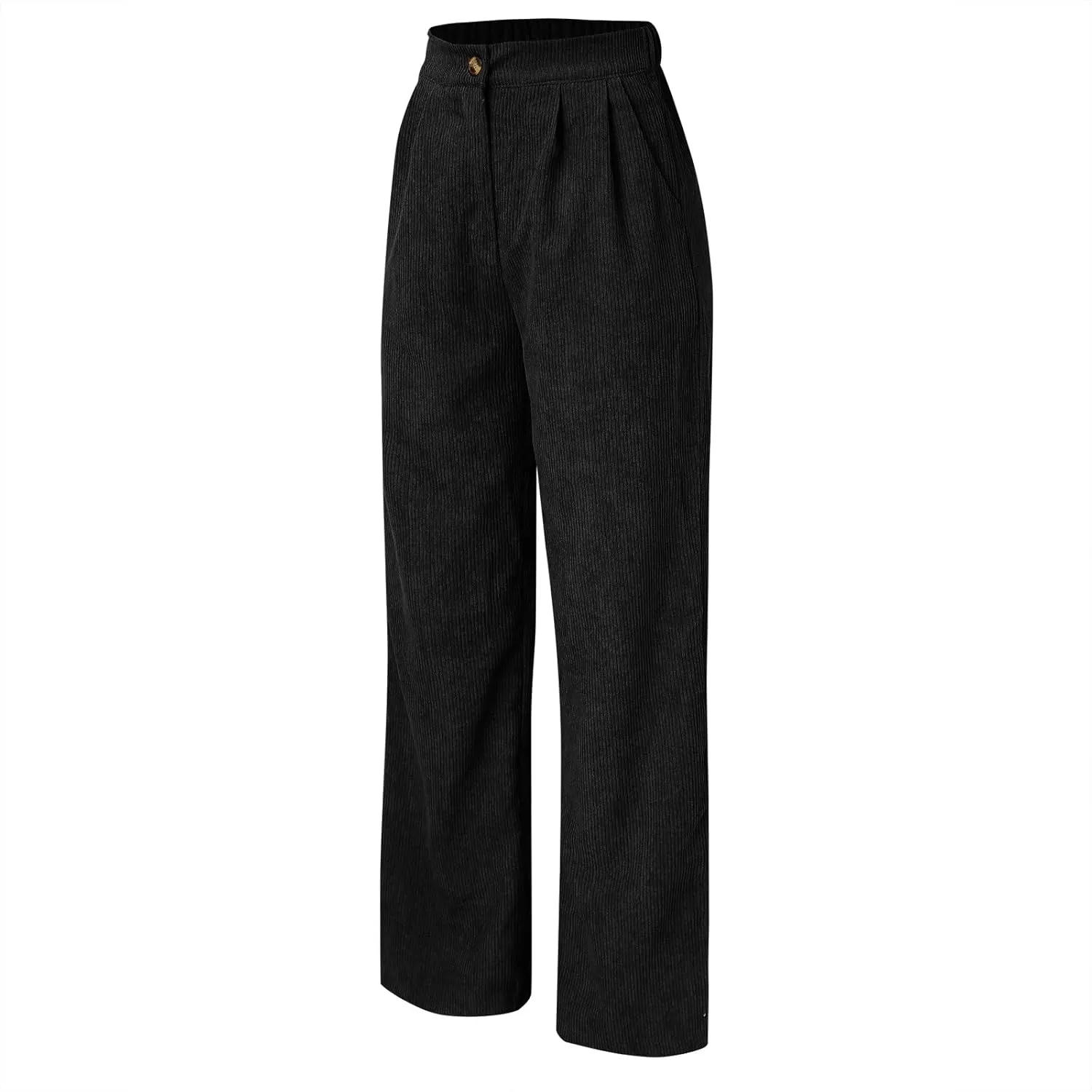 High Waist Cord Wide Leg Pants Straight Trousers Women Big Size Corduroy Pants Womens Clothes Plus Size
