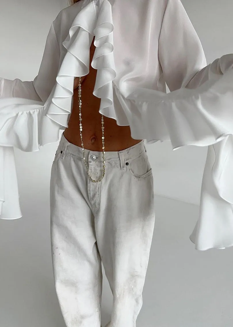 Ivyshape | Charm Ruffled Statement Blouse