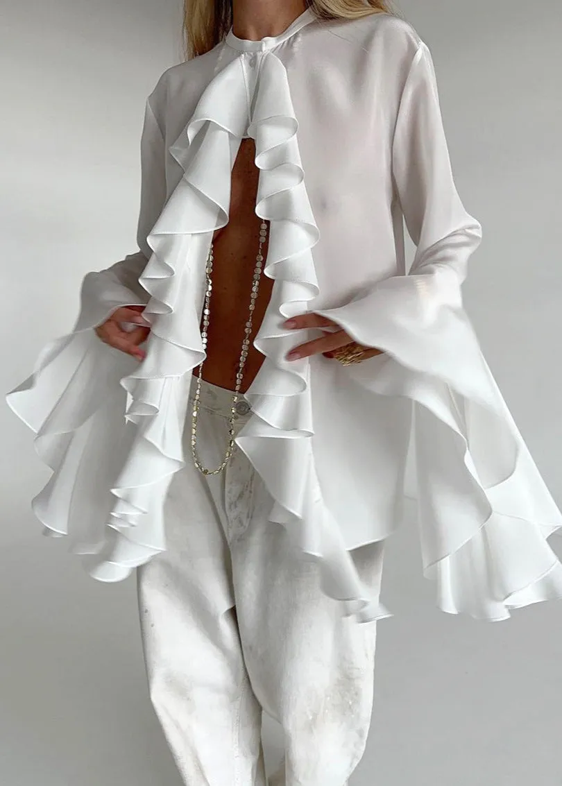 Ivyshape | Charm Ruffled Statement Blouse