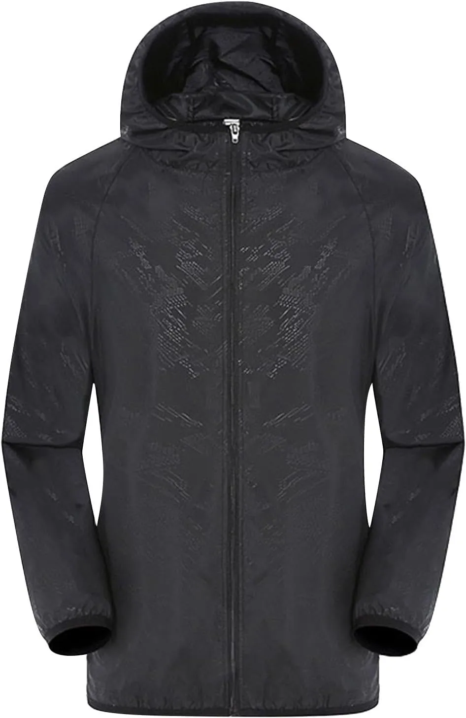 Jackets for Women,Solid Rain Jacket Outdoor Plus Size Hooded Windproof Loose Coat Water Proof Raglan Cuff Suit Jacket