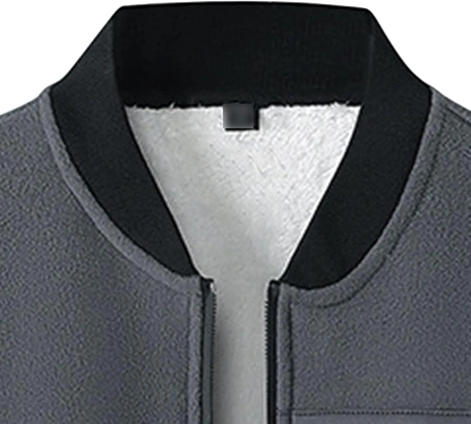 JEsilunmaMY Men's Polar Fleece Sport Baseball Jacket Full Zip Sherpa Lined Fall Winter Windbreaker Warm Thicken Bomber Coat