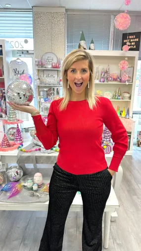 Jewel Button Sweater