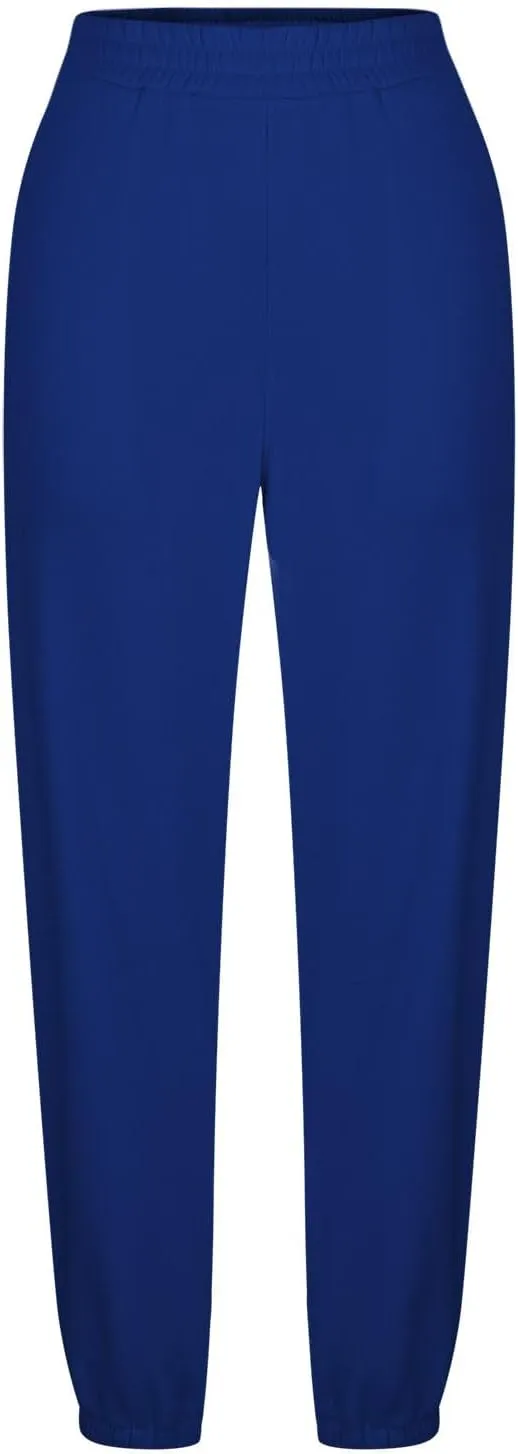 jsaierl Track Pants Women, Fall Winter Fleece Sweatpants Drawstring Lounge Straight Leg Pants Soft Comfy Joggers with Pockets