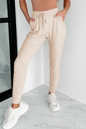 Keeping Cozy Buttery Soft Joggers (Khaki)