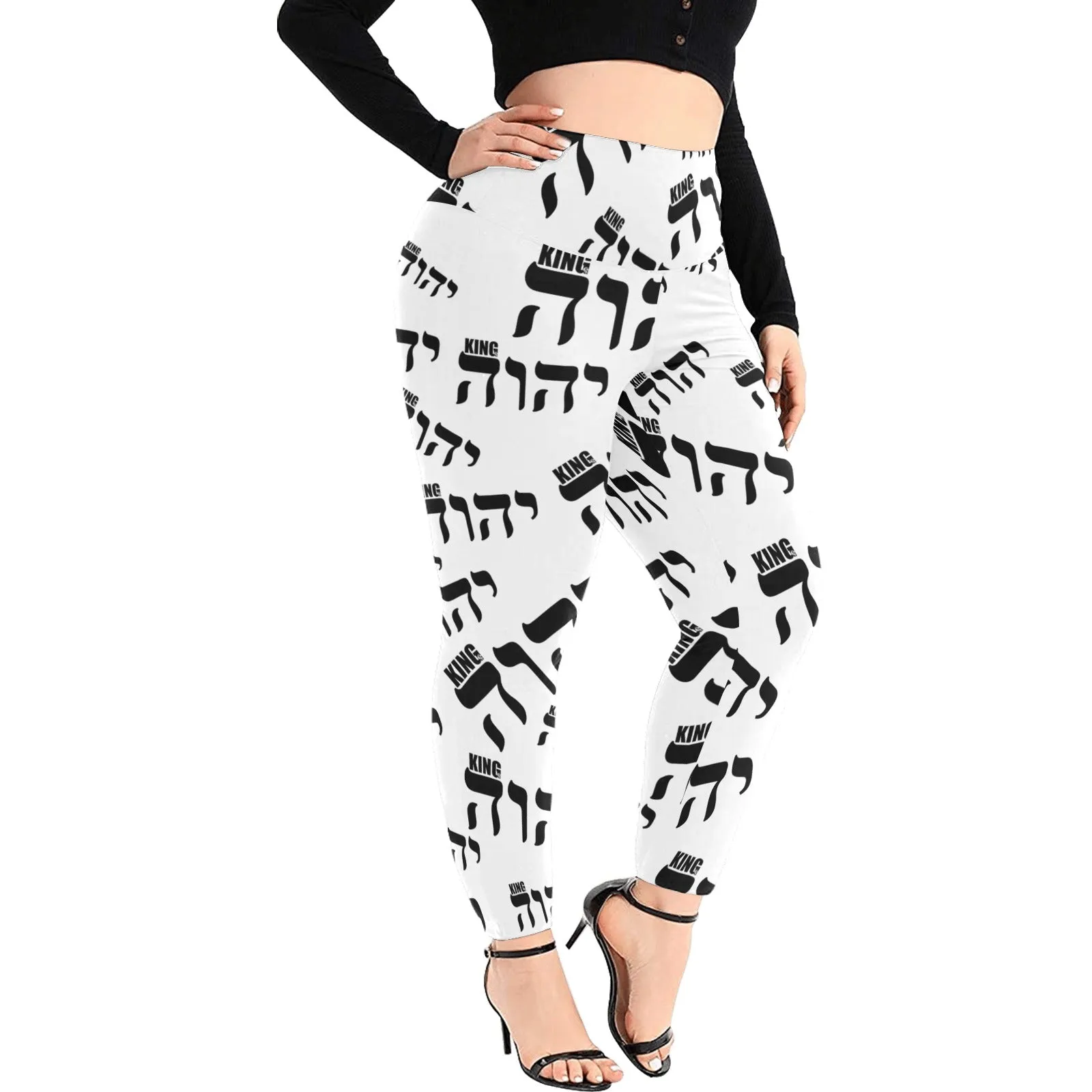 King YAHWEH Luxe II Women's High Waist Leggings (Plus Size)