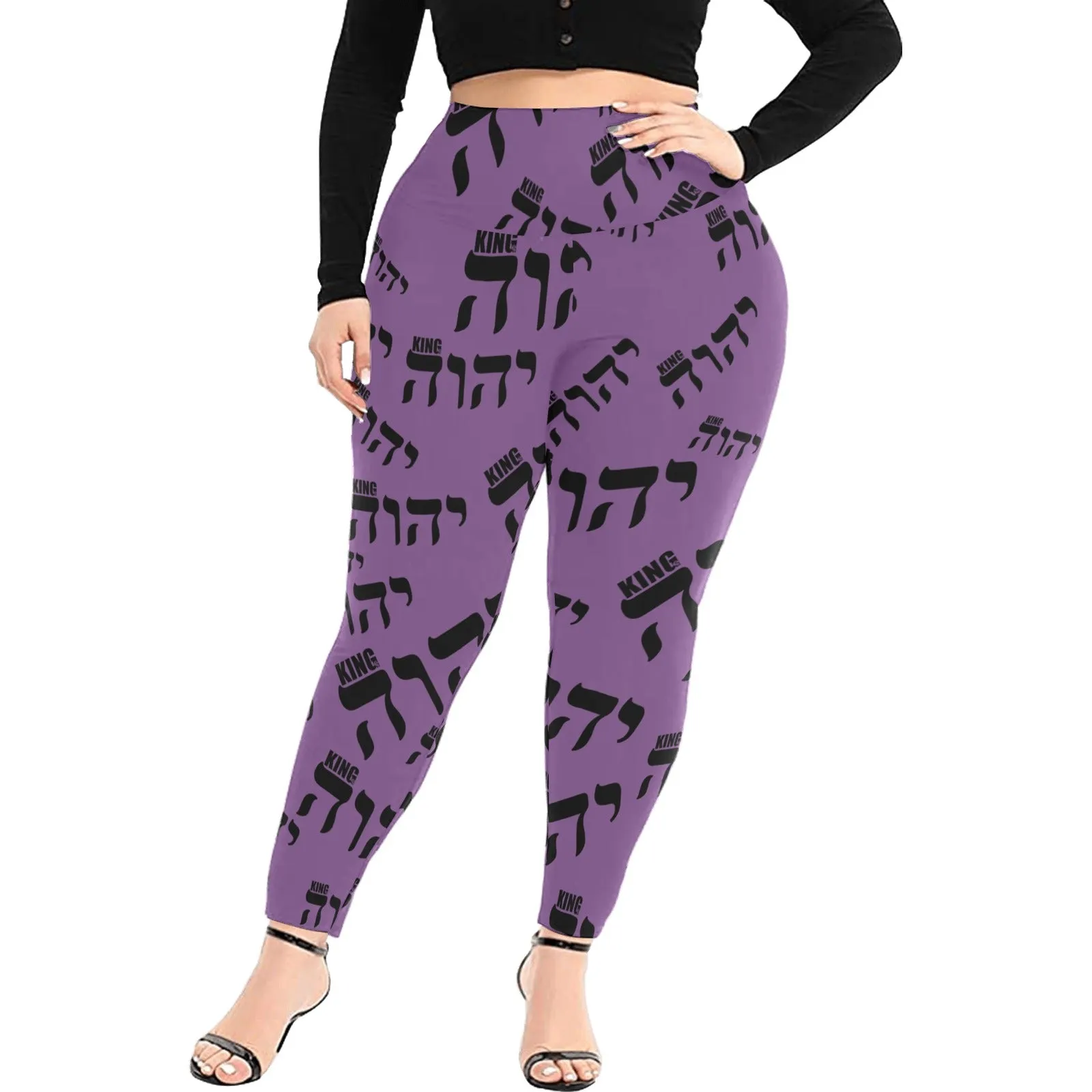 King YAHWEH Luxe II Women's High Waist Leggings (Plus Size)