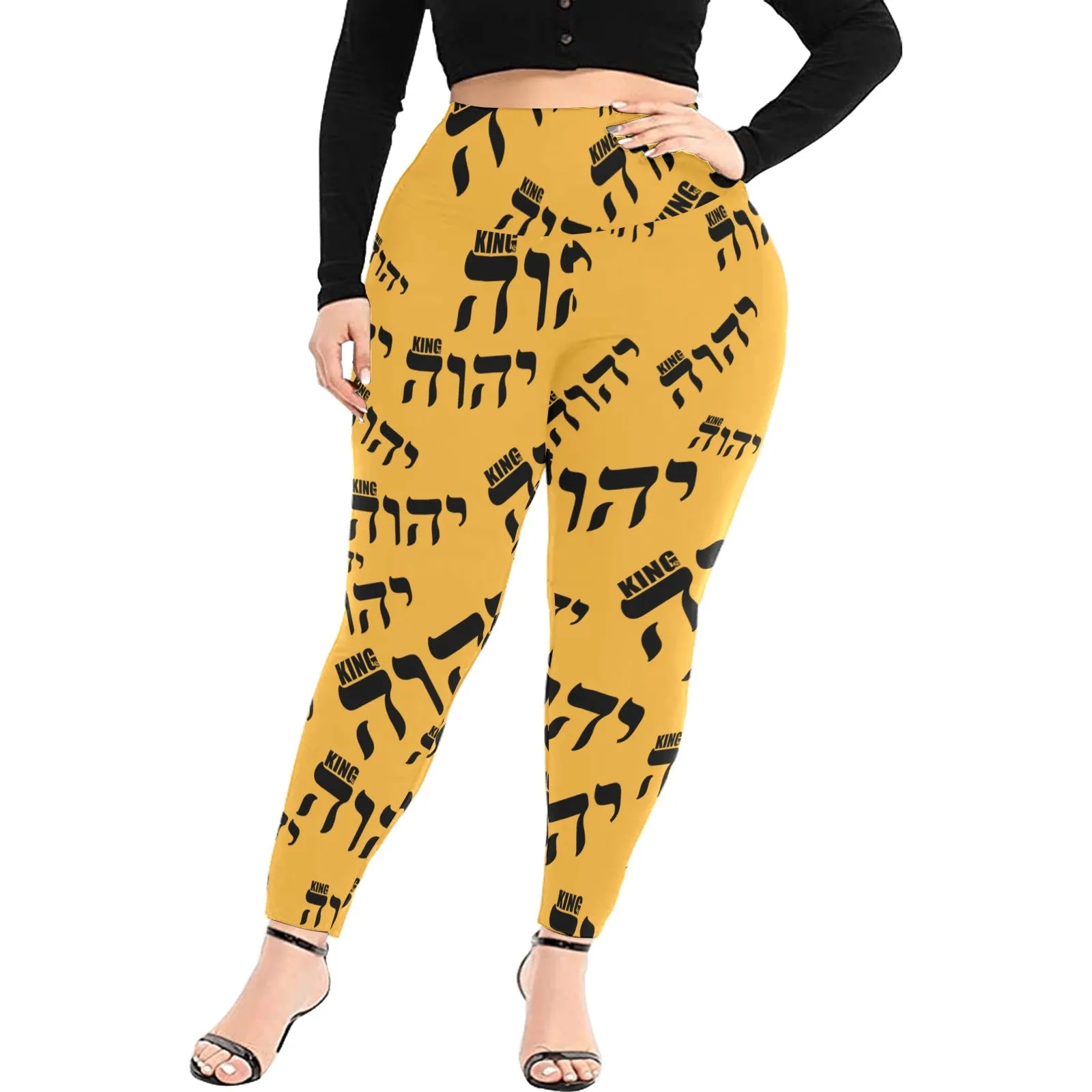King YAHWEH Luxe II Women's High Waist Leggings (Plus Size)