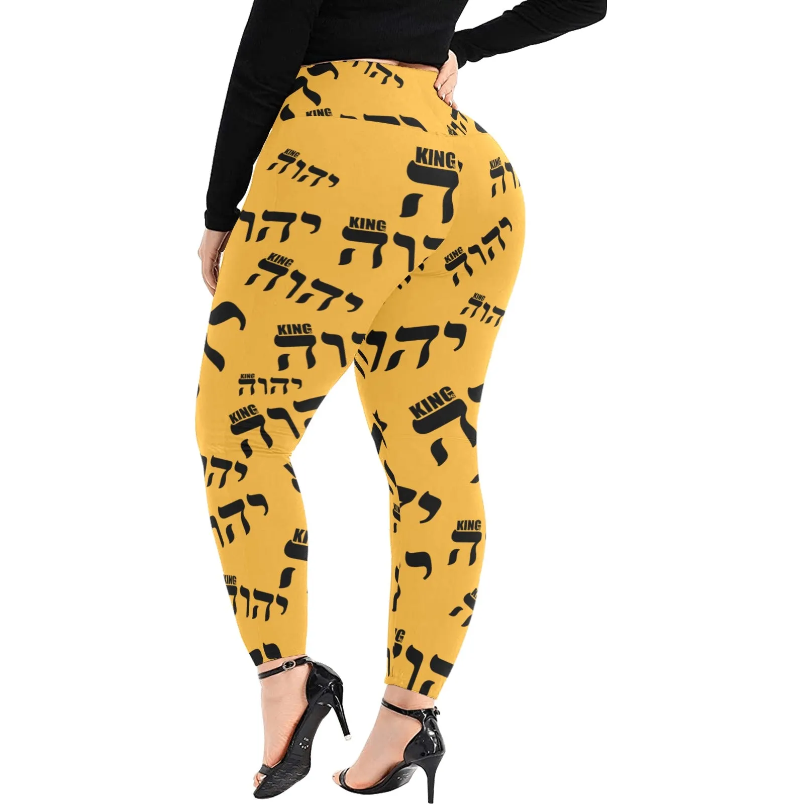 King YAHWEH Luxe II Women's High Waist Leggings (Plus Size)