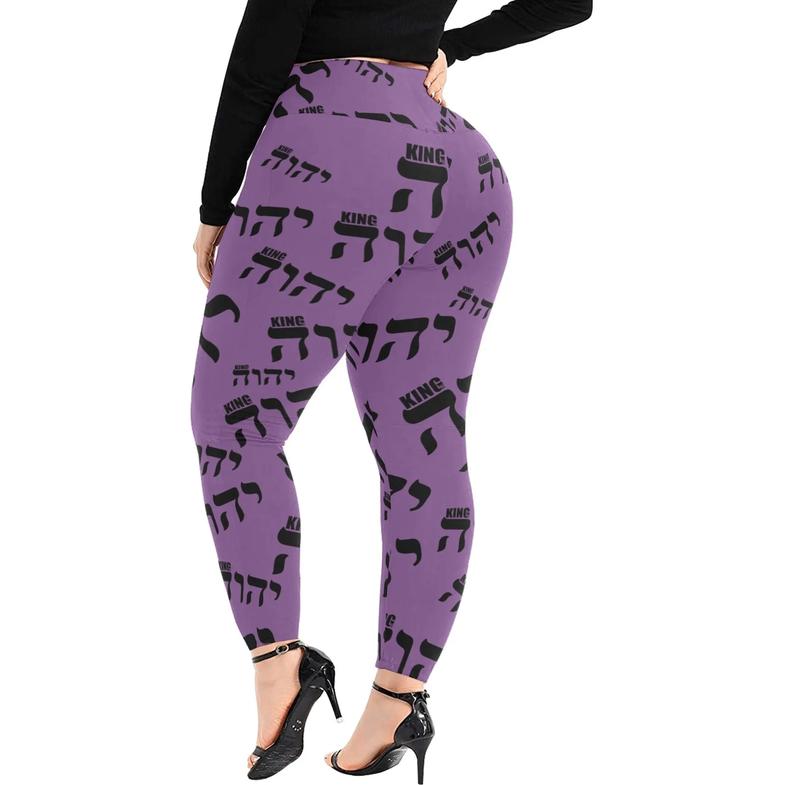 King YAHWEH Luxe II Women's High Waist Leggings (Plus Size)