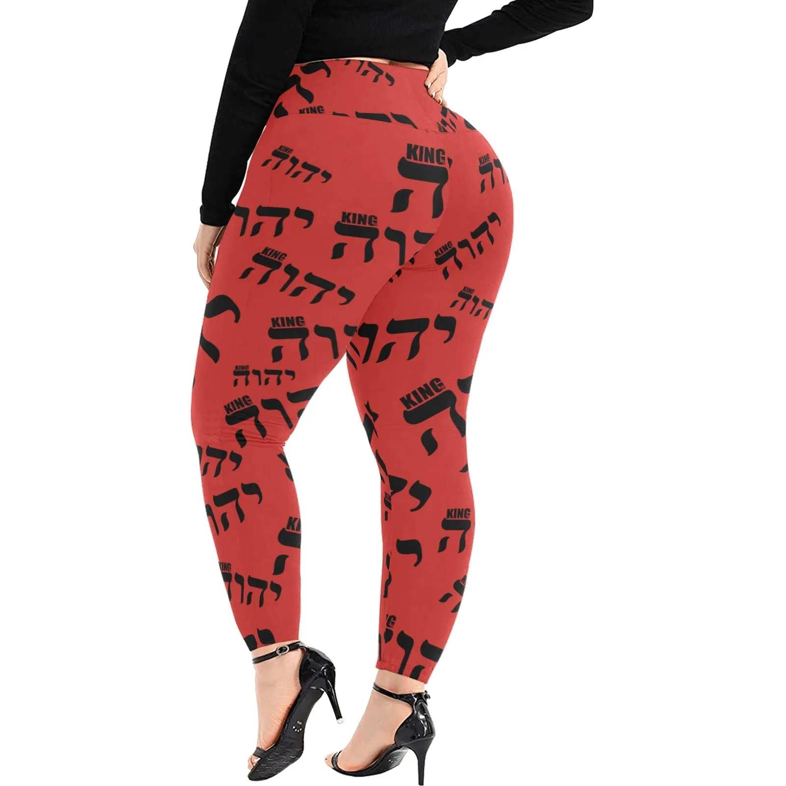 King YAHWEH Luxe II Women's High Waist Leggings (Plus Size)