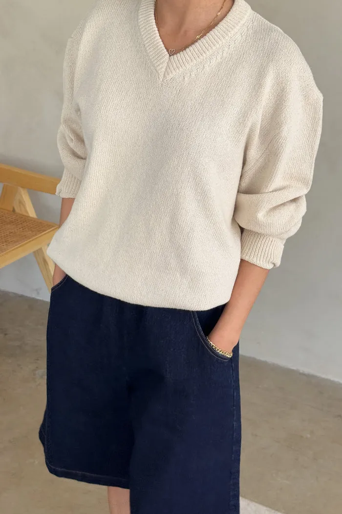 Le Bon Shoppe | Gabby Cotton Sweater | Natural