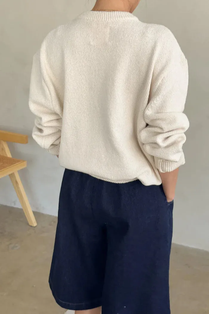 Le Bon Shoppe | Gabby Cotton Sweater | Natural