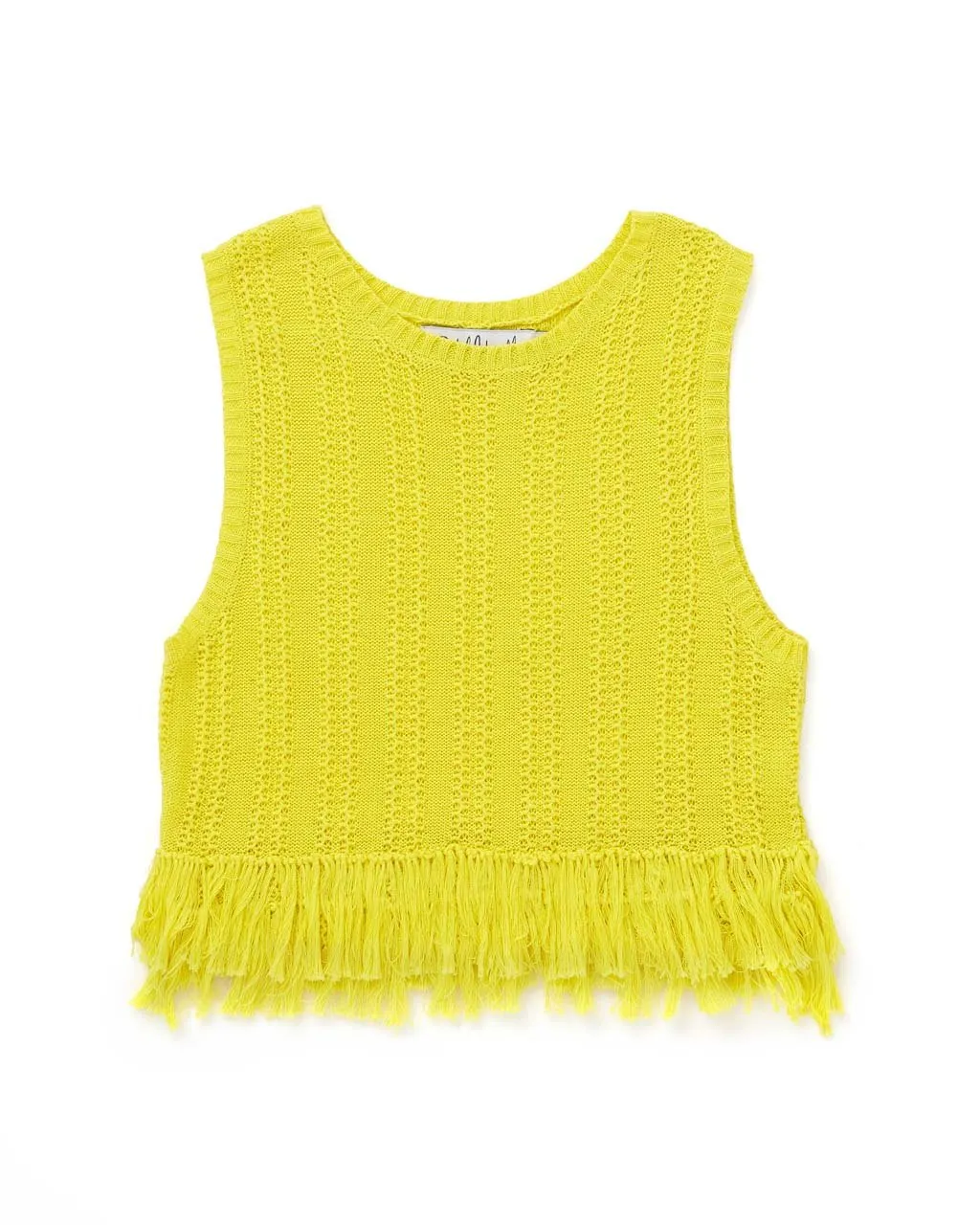 Lewis Fringe Shell - Yellow