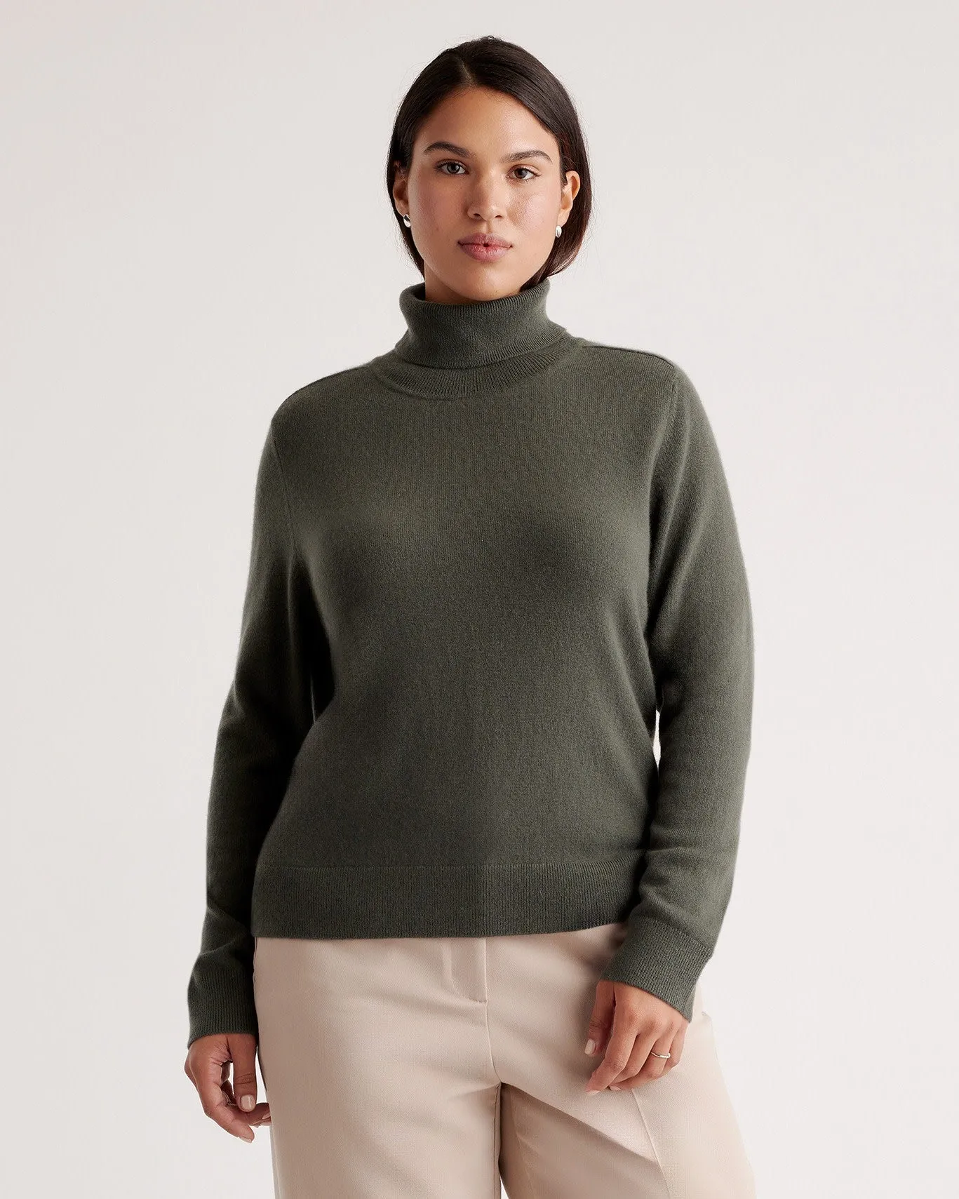 Lightweight Mongolian Cashmere Turtleneck Sweater